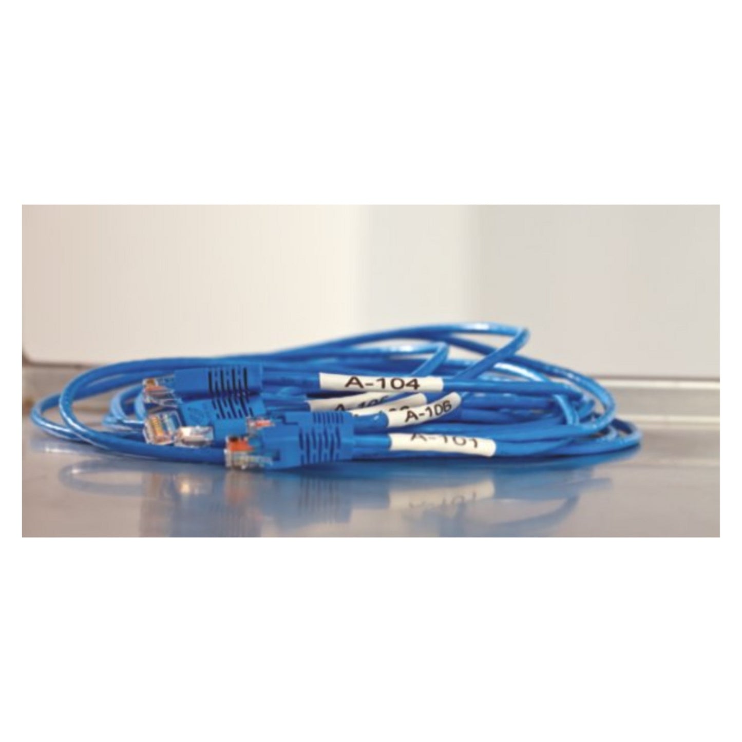Cinta Dymo Rhino termoencogible de 9mm blanca