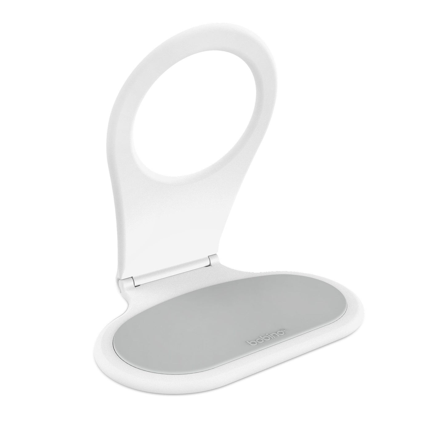 Base sujetadora Bobino para carga de celular color blanco