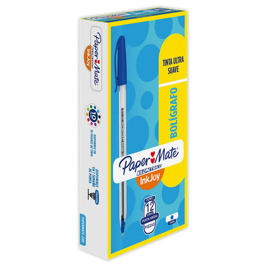 Bolígrafo Paper-Mate Punta media 1,0mm ST color azul x 12 unds
