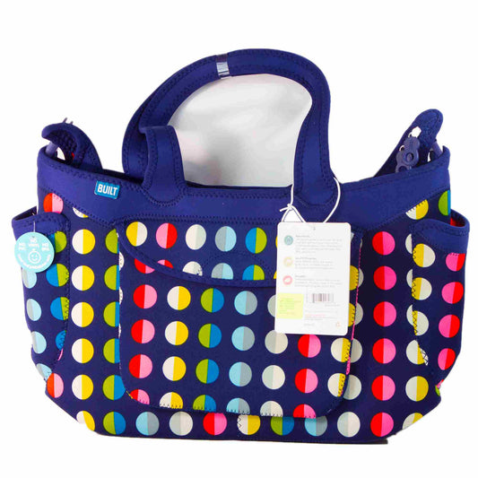 Bolso multiusos Built color azul con puntos de colores