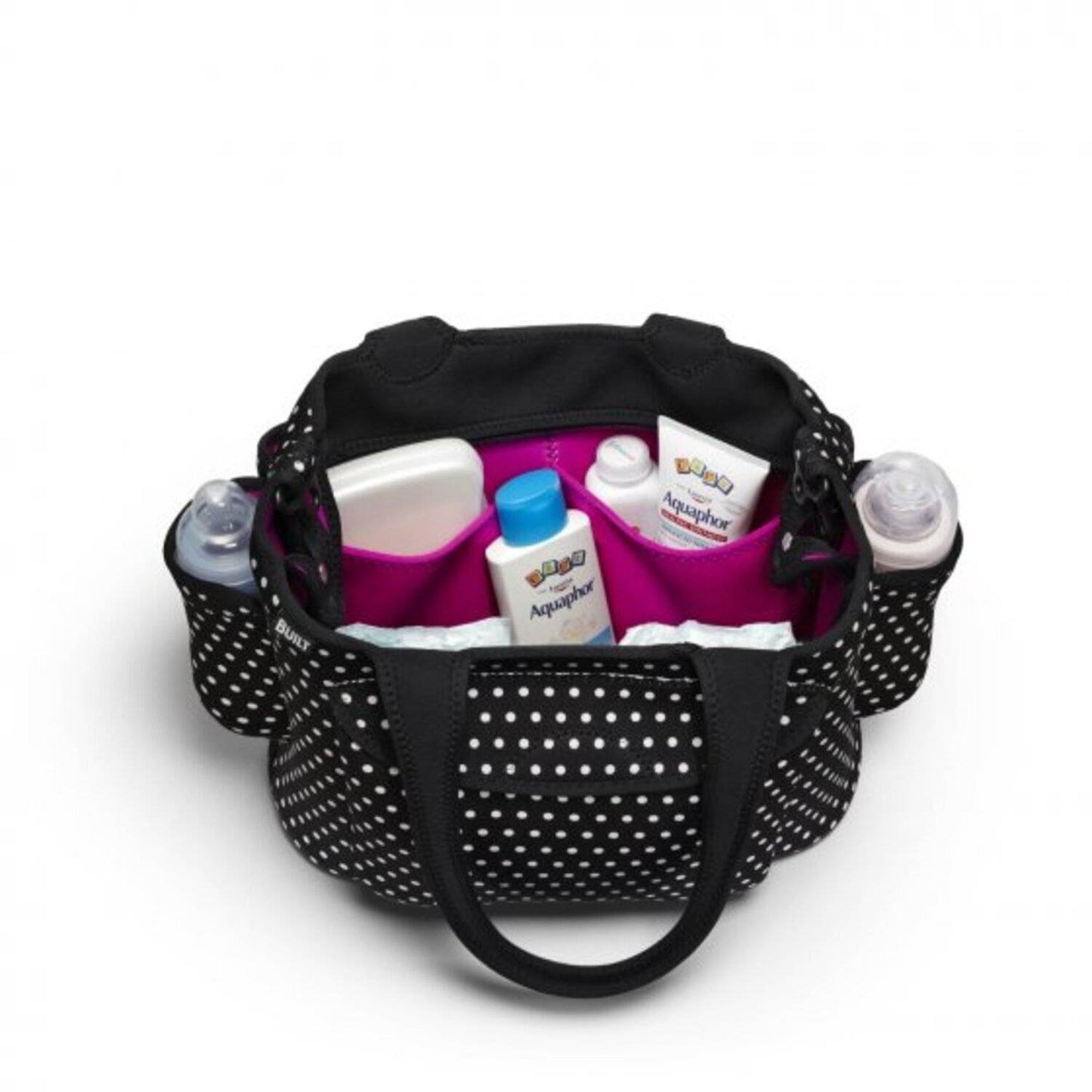 Bolso multiusos Built color negro con puntos blancos