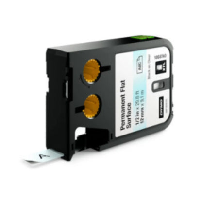 Cinta Dymo XTL en poliéster de 12 mm fondo transparente