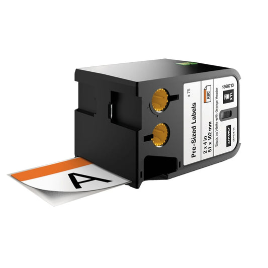 Cinta Dymo XTL termoencogible con línea naranja de 51 x 102 mm
