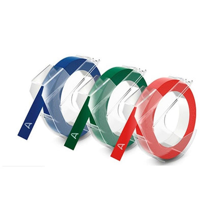 Cinta para rotuladora Organizer Xpress x 3 unidades Color Azul, Verde y Rojo