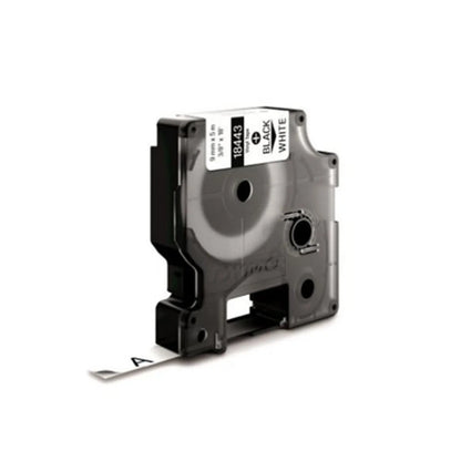 Cinta Dymo Rhino en vinilo de 9mm fondo blanco