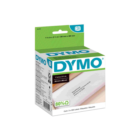 Etiqueta Dymo LW en papel de 28mm x 89mm (700 Etiquetas)