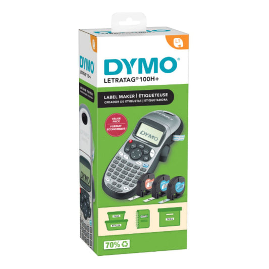 Kit rotuladora Letratag 100H + 3 cintas Dymo