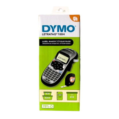 Rotuladora DYMO portátil ideal para el hogar y la oficina. Imprime en papel, plástico y nylon para adhesión a tela.