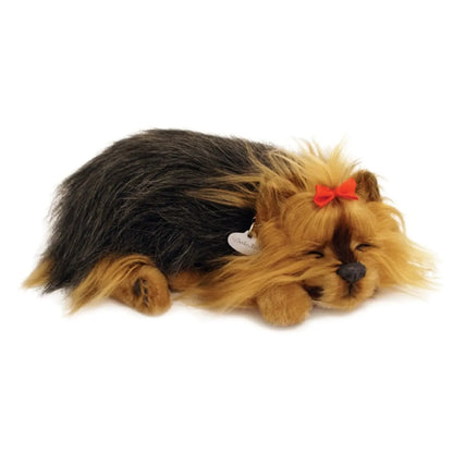 Perro de peluche que respira Yorkie de 25CM 