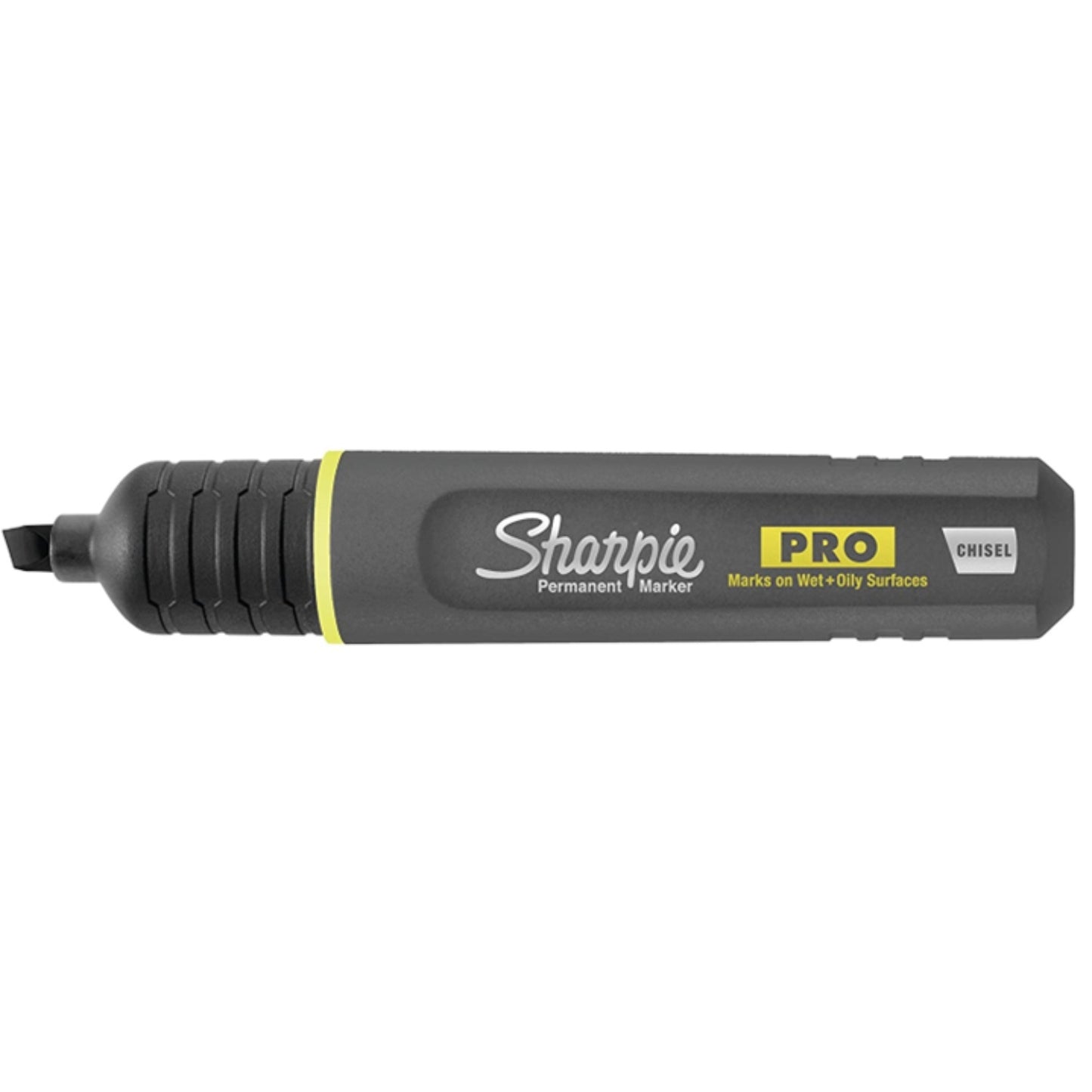 Marcador Permanente Sharpie Industrial Chisel color negro.