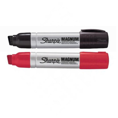 Marcador Permanente Sharpie Industrial Magnum colores negro y rojo x 2 unds.